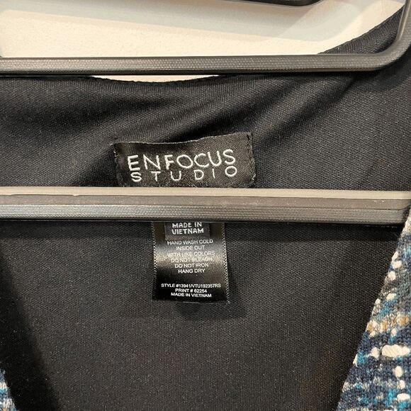 Enfocus Studio Womens Wrap Elbow Sleeve Belted Tweed Dress Gray Black Size 12 - Picture 6 of 9